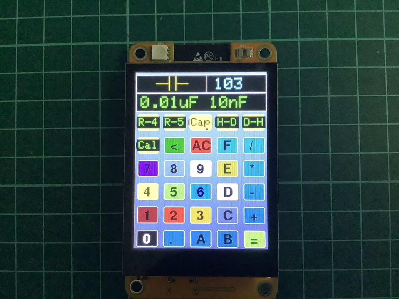 JC2432W328で抵抗のカラーコード計算機を作ってみた : Skyzoo ヨッシー