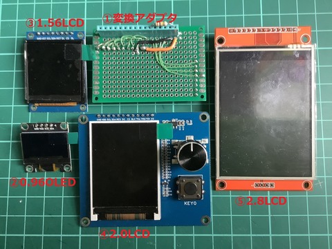 アダプタとLCD