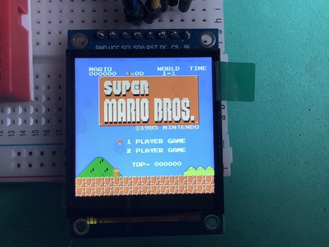 スーパーマリオ動作画面-LCD