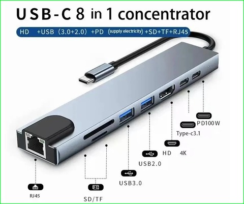 USB_C8in1ハブ