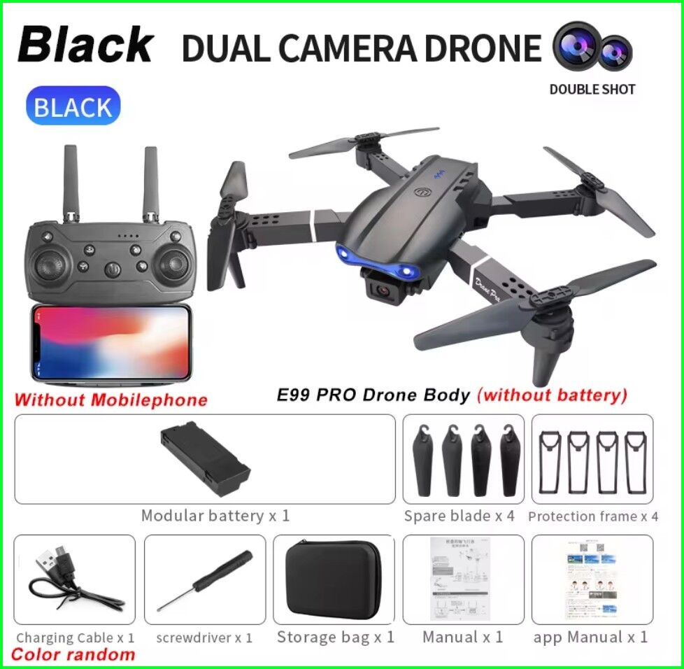 4Kカメラ付きおもちゃの折り畳み式ドローンで遊んでみた