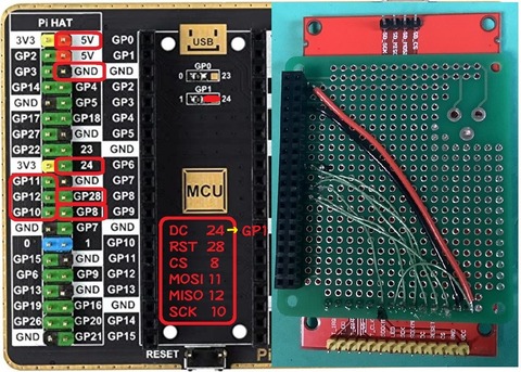SPI_pico拡張ボード_変換ボード