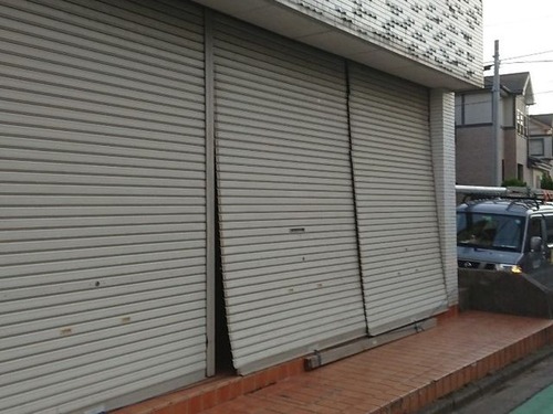 シャッター損傷