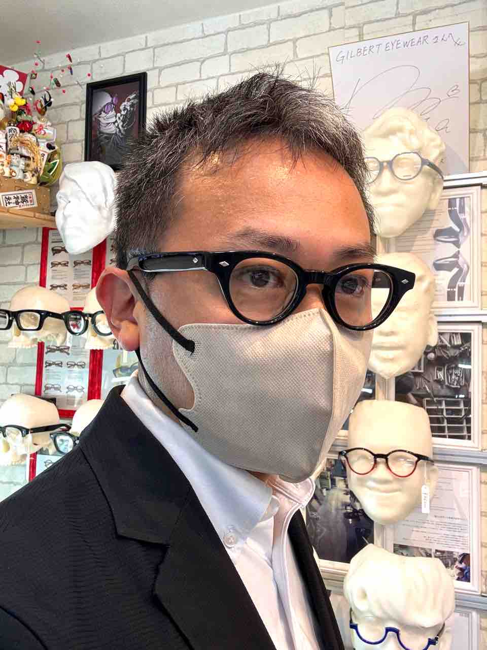 初期の名作 小ぶりなボストン EFFECTOR flanger : GILBERT EYEWEAR 