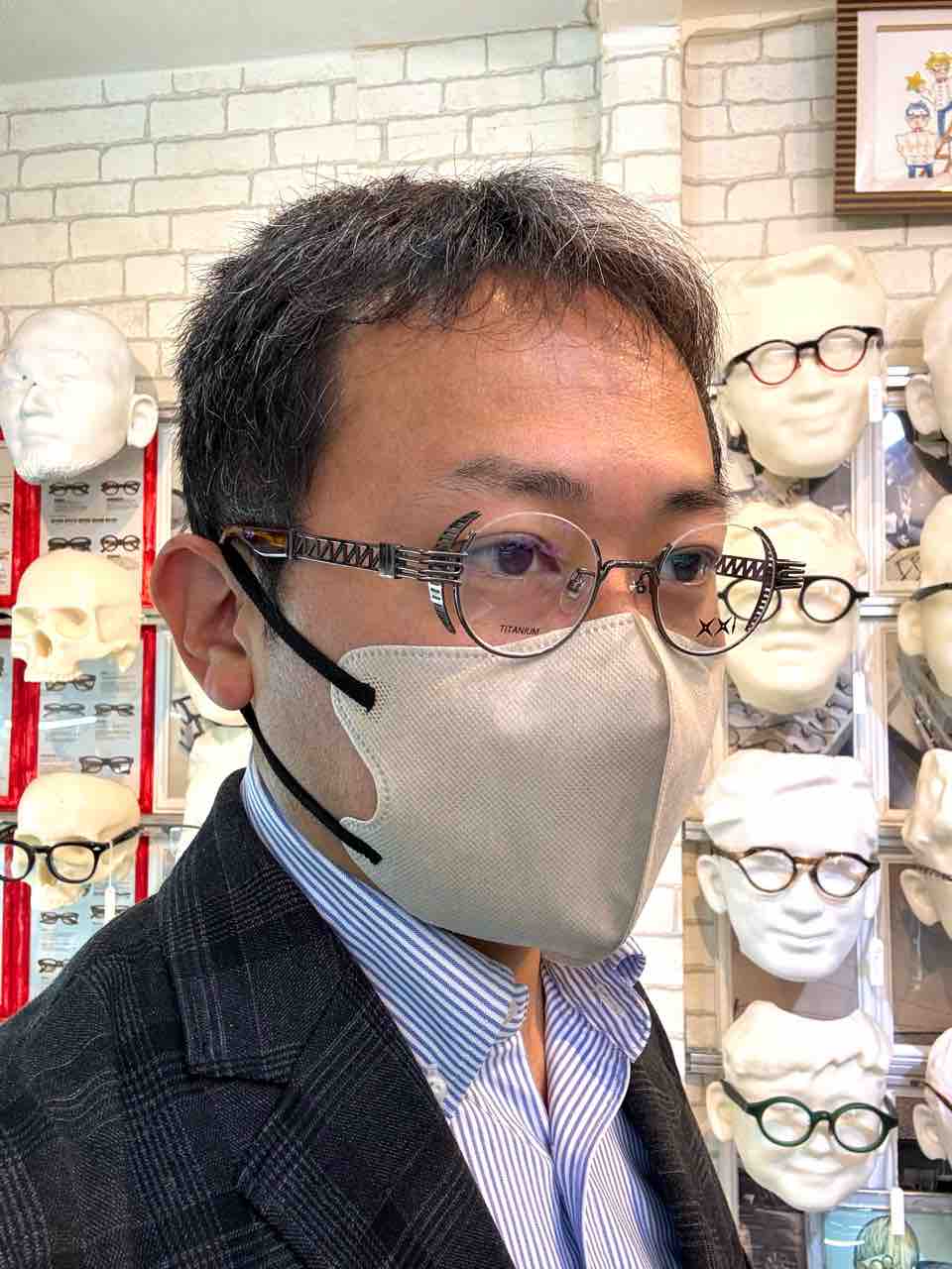 復刻 シールドがついたアンダーリムモデル 1011 by JUN KOGA 復刻 シールドがついたアンダーリムモデル 1011 by JUN KOGA