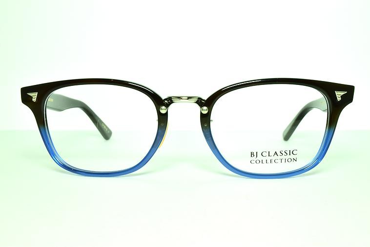 BJ CLASSIC COLLECTION◇新品未使用◇青いブロータイプメガネ◇ S