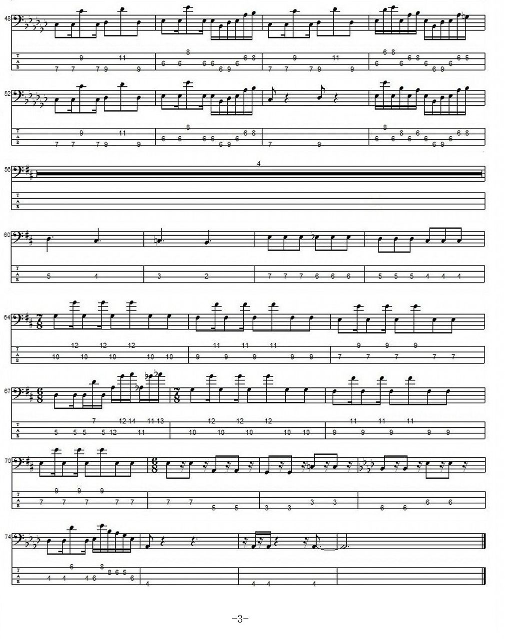 楽譜 Gimのベースブログ