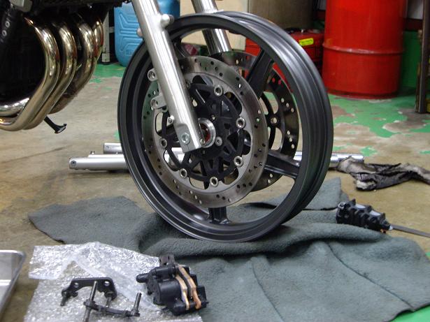 z250ft ダブルディスク対応フロントフォーク