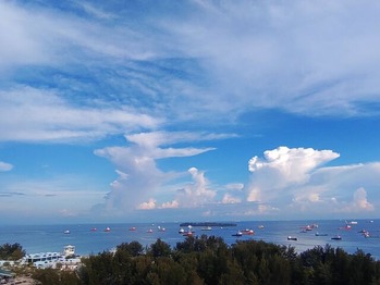 Blue sky of South China Sea