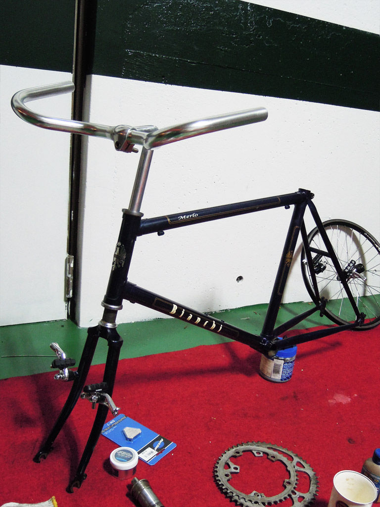 自転車整備の練習 ビアンキmerlo Bicycle Graffiti 自転車整備の練習 ビアンキmerlo Bicycle Graffiti