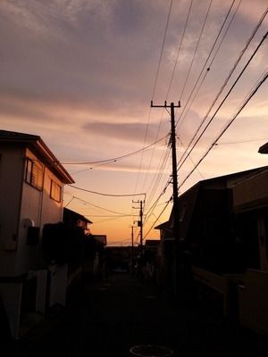 夕暮れ