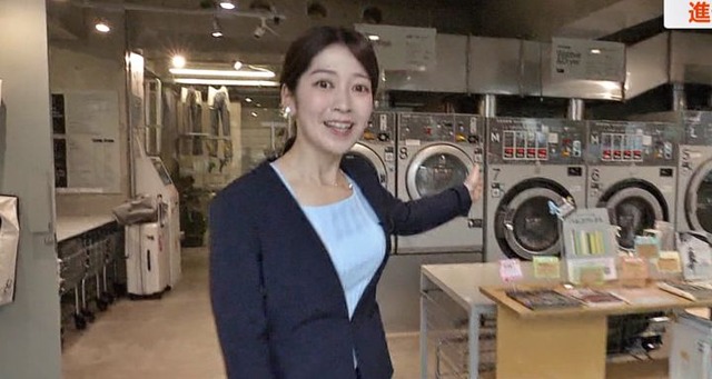 姫野美南アナ、コインランドリー横乳おっぱいの膨らみエッロ過ぎ最高