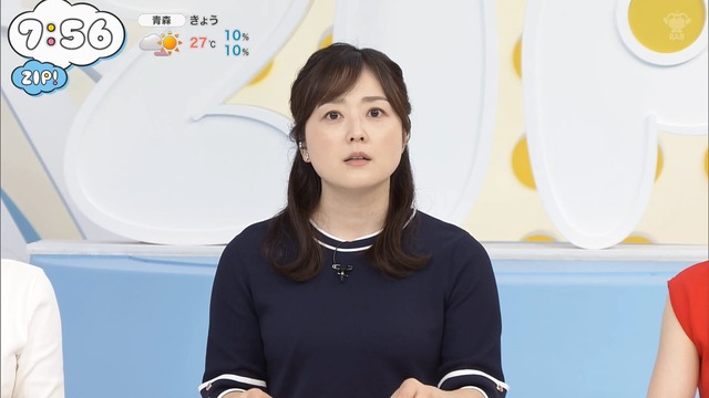 水卜麻美アナ、横乳おっぱい尖がってる膨らみたまりませ~ん