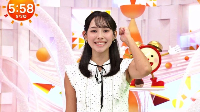 石渡花菜アナ、ノースリ腋マンおっぱい横にブルブル揺らしてるぞ！