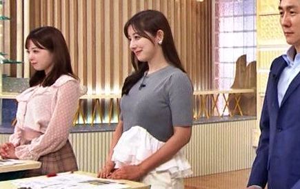 斎藤ちはるアナ、灰色ニット横乳おっぱいデッカ！膨らみがエッチ最高