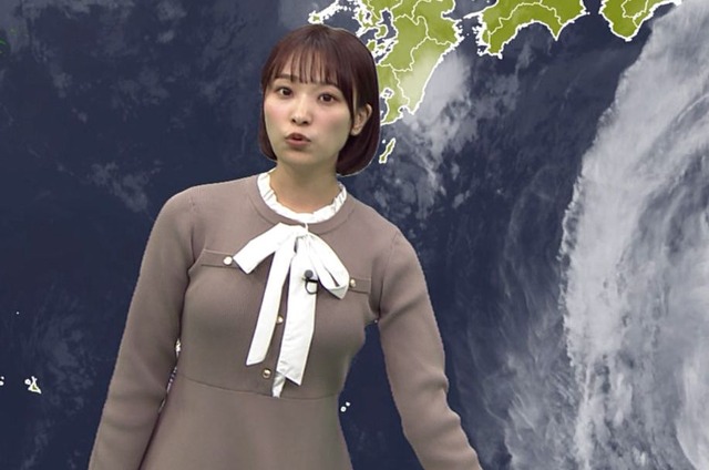 今井春花アナ、ブラのカタチ丸わかりおっぱいデッカ！横乳の膨らみ最高