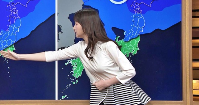細川栞アナ、はっきり形が分かるおっぱい堪らん!YCの膨らみエッチ最高