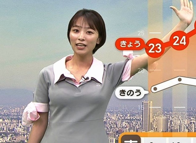今井春花アナ、巨乳おっぱいのブラ線見えてるぞ！今朝は凄かったな！