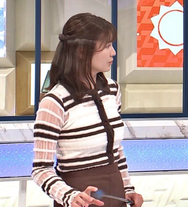 市村紗弥香アナ、おっぱい拘束プレイしてるみたいな衣装でなんかエロい