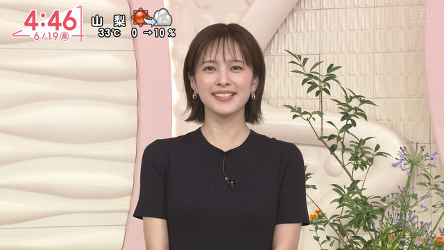 河出奈都美アナ、YCの膨らみデッカ過ぎ！生意気なおっぱいしてるな