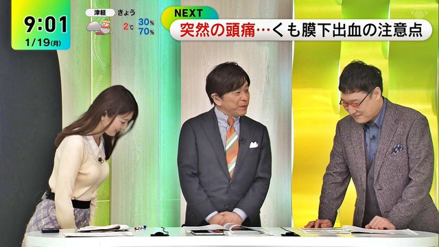 黒田みゆアナ、今日のおっぱい凄かった！YCの膨らみデッカ過ぎタマラン