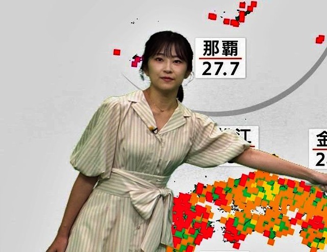 與猶茉穂アナ、ブラ透けワンピおっぱいエッロ！膨らみのカタチがエッチ