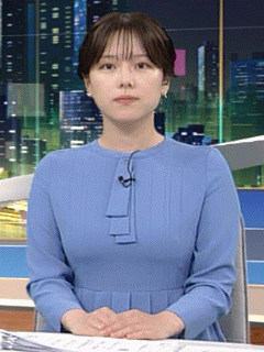 古旗笑佳アナ、Hカップおっぱいムギュッ！迫力ある横乳が凄すぎて最高