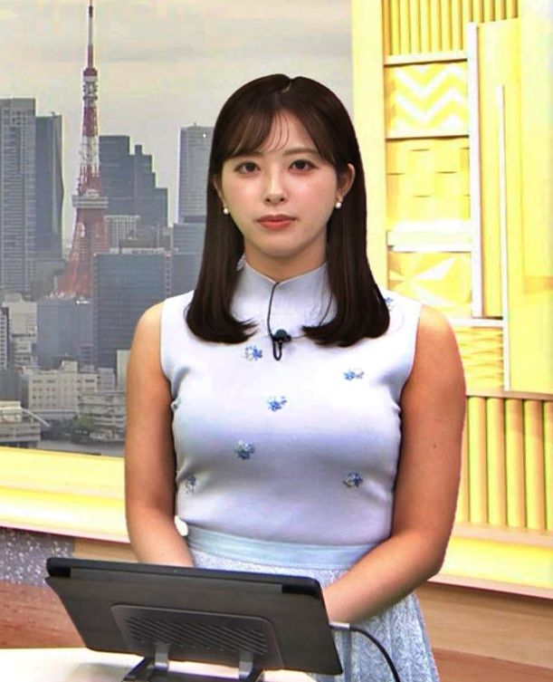 田原萌々アナ、ノースリGカップおっぱい凄すぎる横乳がムギュっと最高