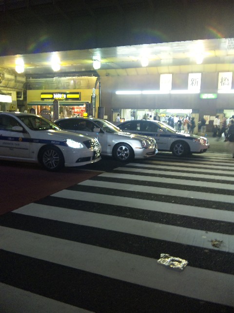 イギリスの高級車ジャガーのtaxi 銀座のふみちゃん