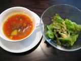パラディ デュ ヴァン スープとサラダ