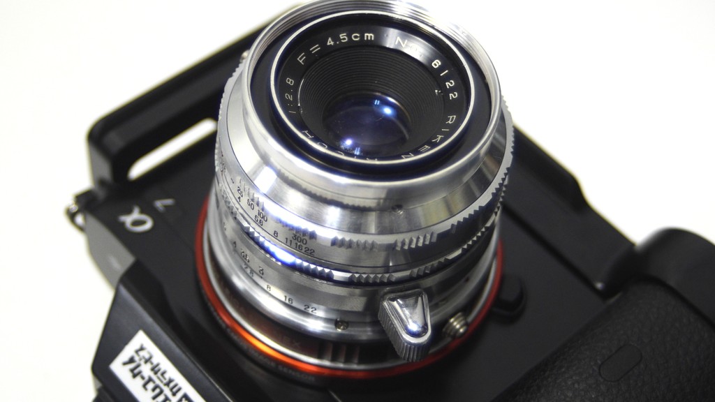 Schneider Super-Angulon 47mm F:8 改造Eマウント