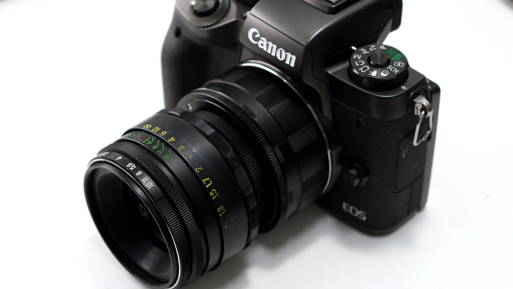 M42マウントレンズ 接写ヘリコイド内蔵 EOS-M用マウント M42マウントレンズ 接写ヘリコイド内蔵 EOS-M用マウント