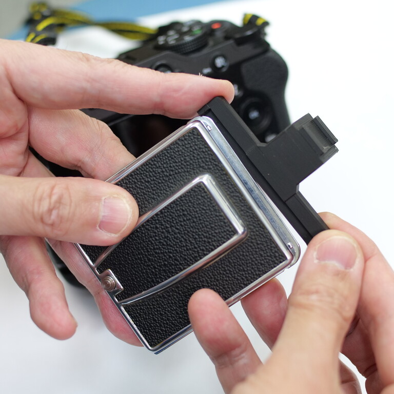 Nikon Z30用 ハッセル・ファインダーフードブラケット muk3D Nikon Z30用 ハッセル・ファインダーフードブラケット muk3D