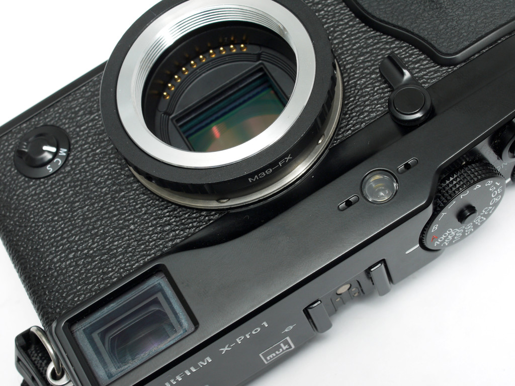 ライカL(M39)マウントのレンズ フジXマウント用マウント ライカL(M39)マウントのレンズ フジXマウント用マウント