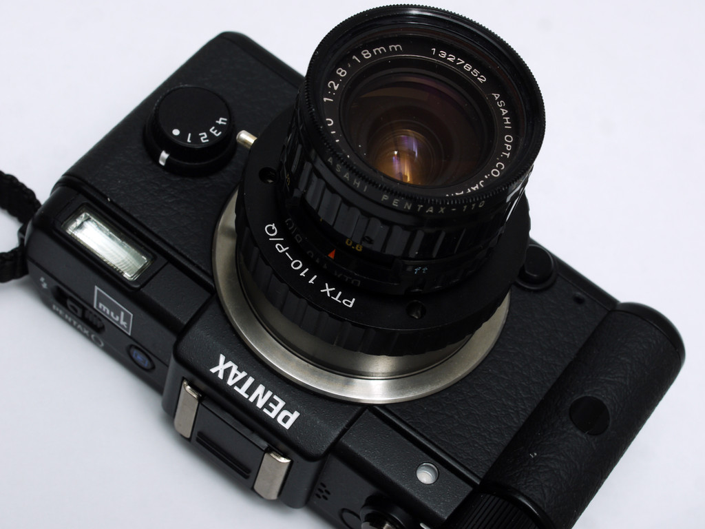 PENTAX auto110レンズ PENTAX Q 用マウントアダプター : muk PENTAX auto110レンズ PENTAX Q 用マウントアダプター : muk