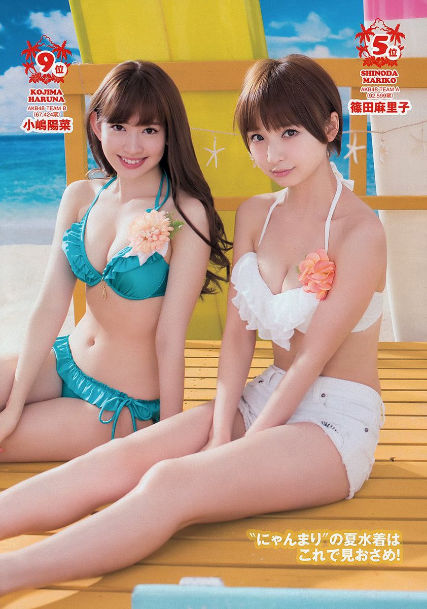 篠田麻里子さん 右 小嶋陽菜さん 左 Girls Girls Girls