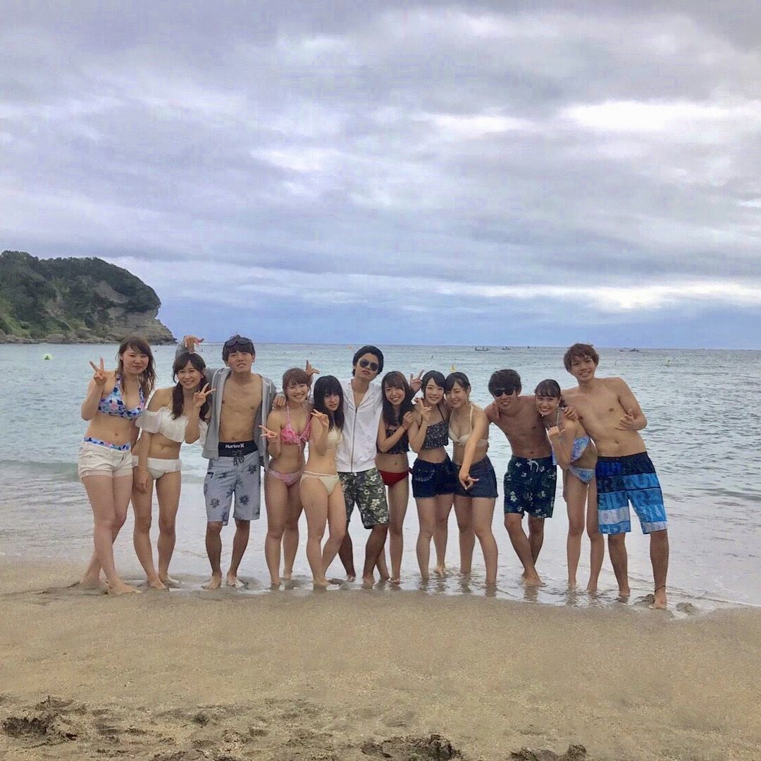 画像あり】陽キャの海集合写真 