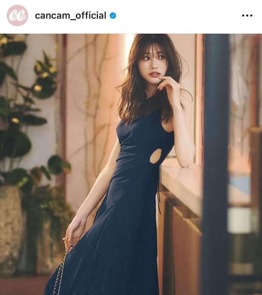 “めるる”生見愛瑠、脇腹チラ見えワンピース姿が「めるる史上最強です」「色っぽい」と反響