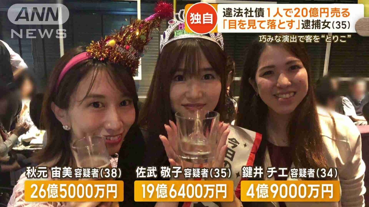 男性の“目を見て落とす”　違法社債20億円“販売”の女　客を「チルドレン」と呼び…