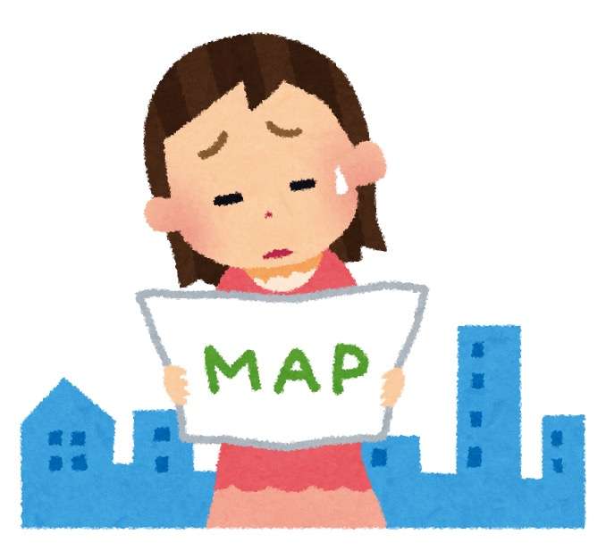 方向音痴の人あるある
