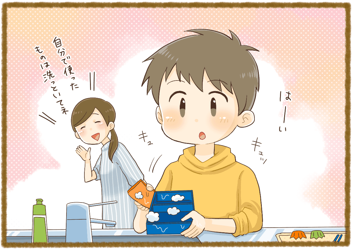 パパや子どもは使った食器を片付けて当たり前？食器洗いまで済ませるパパも