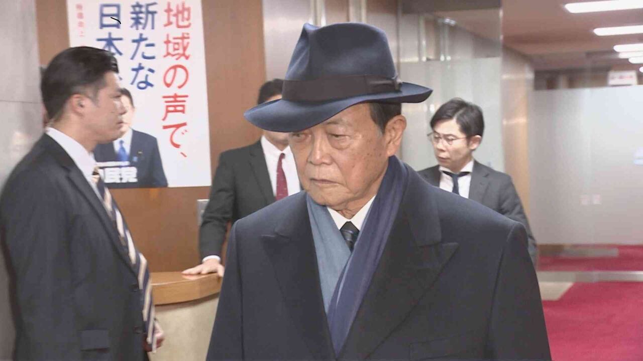 麻生氏「麻生派存続の意向」総理に伝達　裏金事件巡り安倍派・岸田派・二階派は解散
