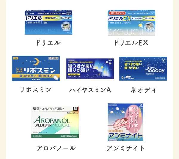 市販の睡眠導入剤って効きますか？