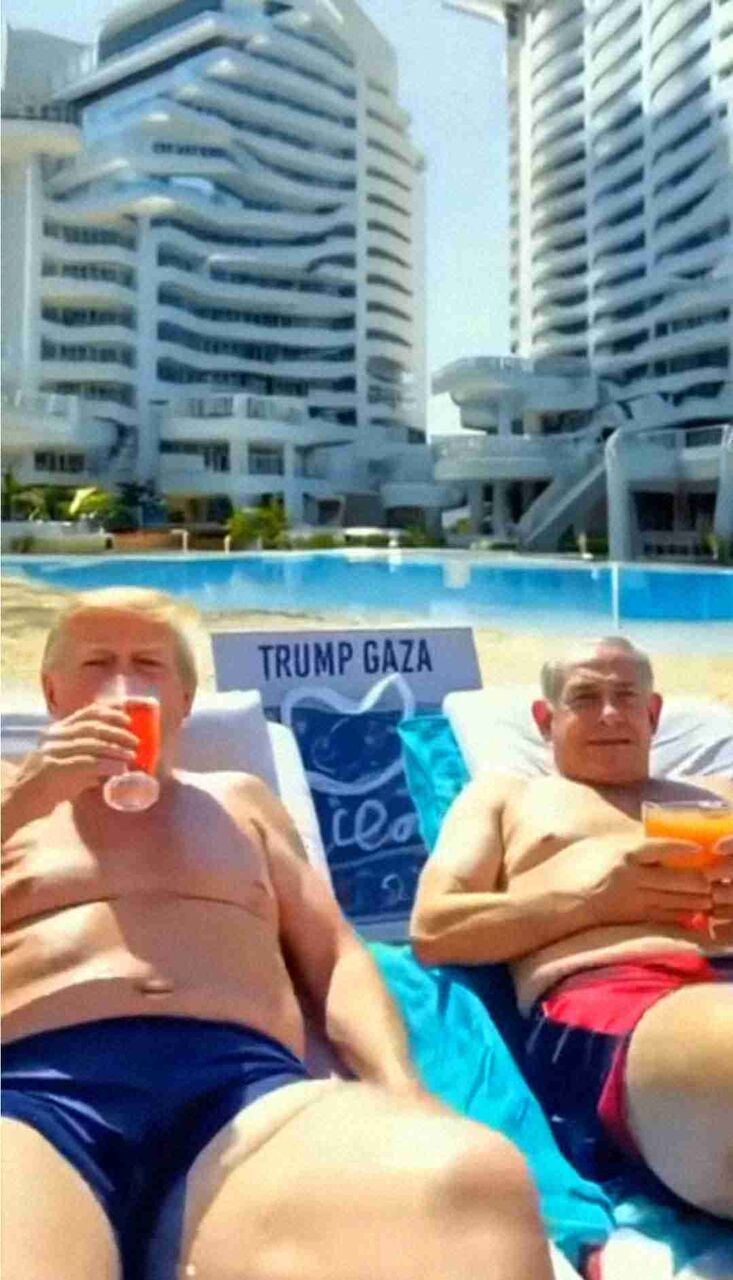 トランプ氏、ガザの「金ぴかリゾート」動画を投稿　住民から怒りの声