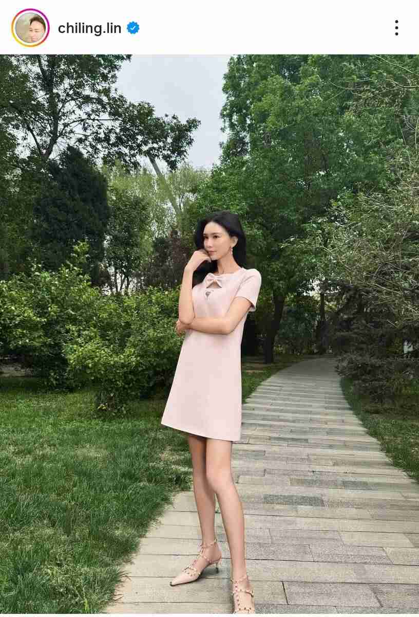 AKIRAと結婚７年…リン・チーリンの近影にネット衝撃「超絶美しい」「心身美麗」「本当に可愛い」