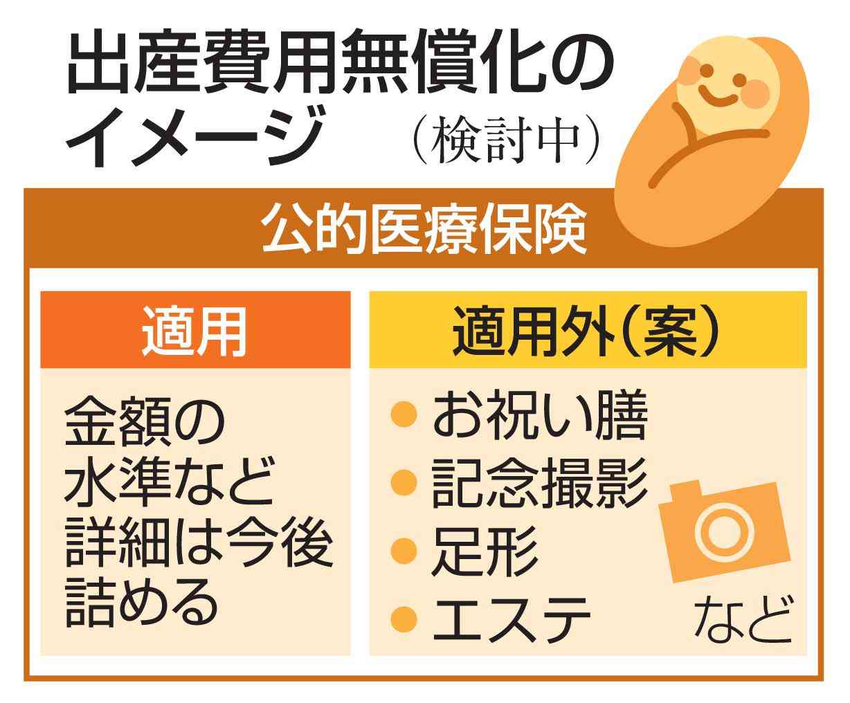 出産無償化に保険新枠組み創設へ　厚労省調整、法改正