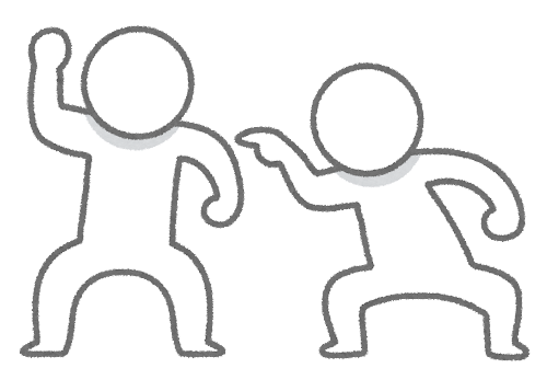 友達と一瞬険悪な空気が流れた場面