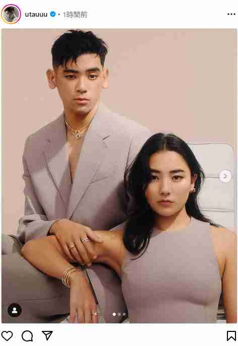 UTA　「妹と貴重な撮影」兄妹ショット　両親は本木雅弘と内田也哉子さん　「圧倒的オーラ」の声