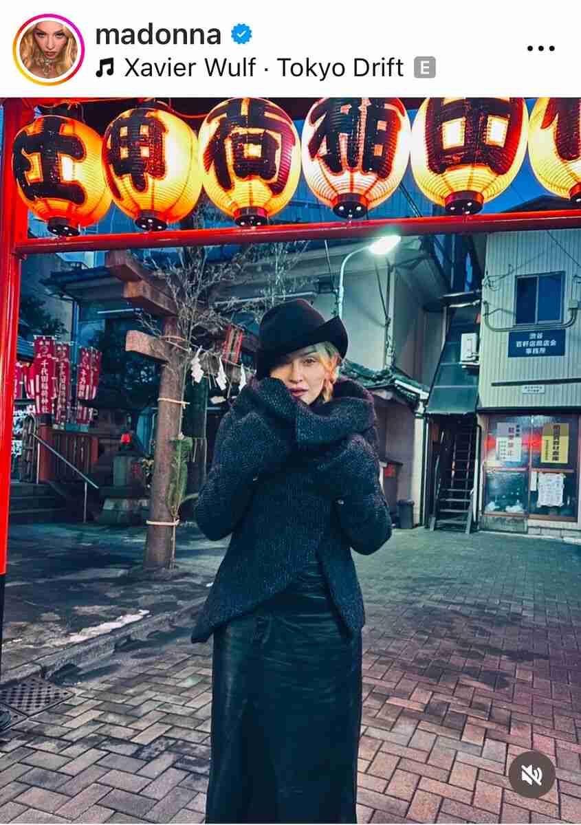 マドンナ、日本降臨！「Konbanwa」長女・ローデスさんと東京を楽しむ姿に反響「アートそのもの」