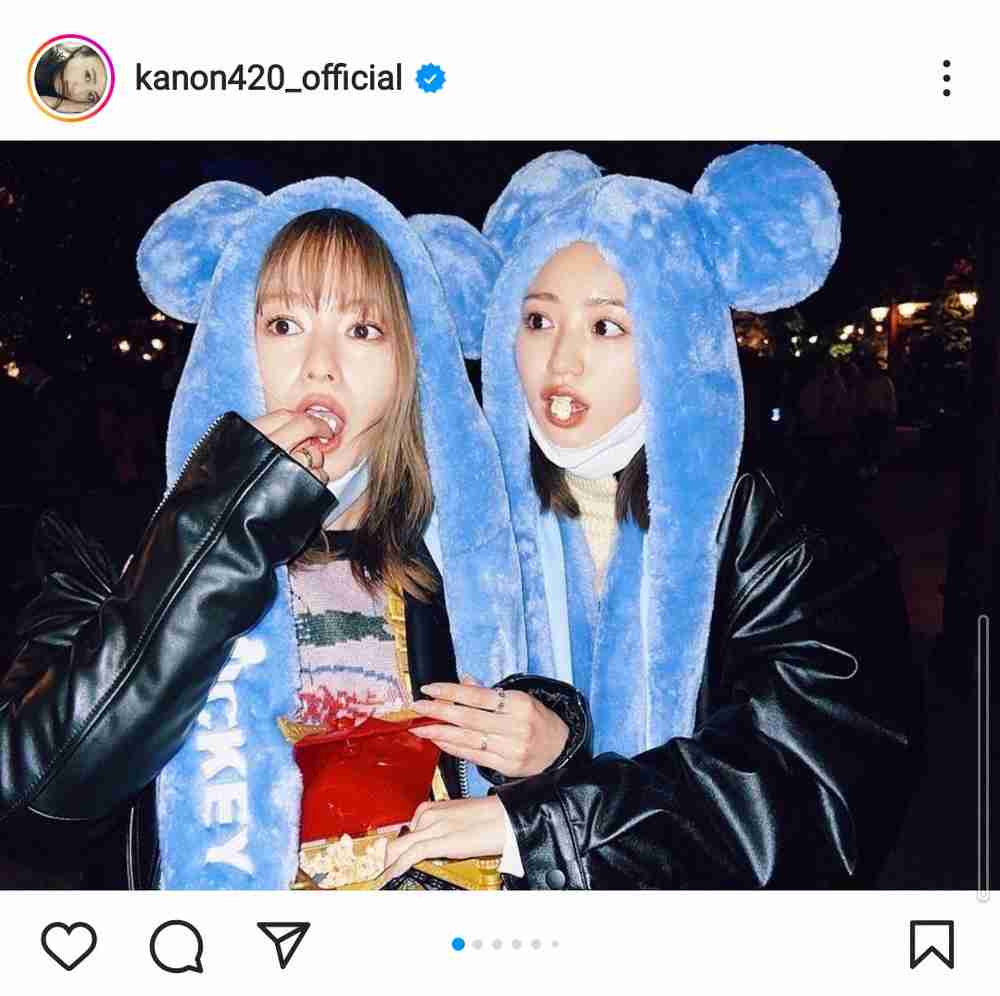 野々村真の長女・香音　山本舞香との「弾丸ディズニー」満喫ショットに「可愛すぎる」「いやされるよお」